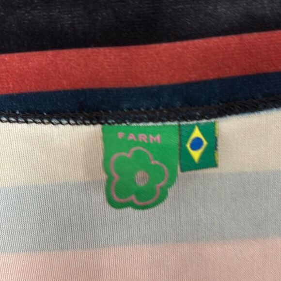 Farm Rio velvet tie crop top size small C18-30 - Picture 2 of 4